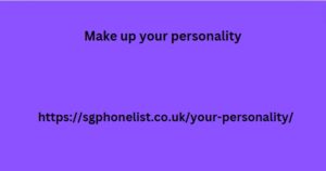 Make up your personality