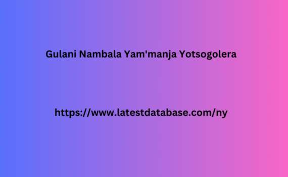 Gulani-Nambala-Yammanja-Yotsogolera