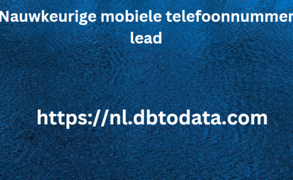 Nauwkeurige mobiele telefoonnummer lead